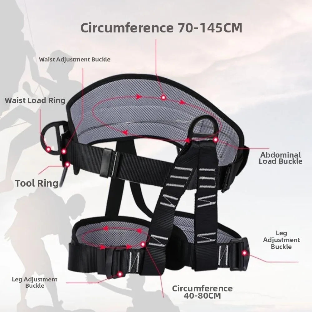 Padding Protection Safety Harness Waist Support Downhill Equipment Safety Belt Rock Climbing Harness Construction Work