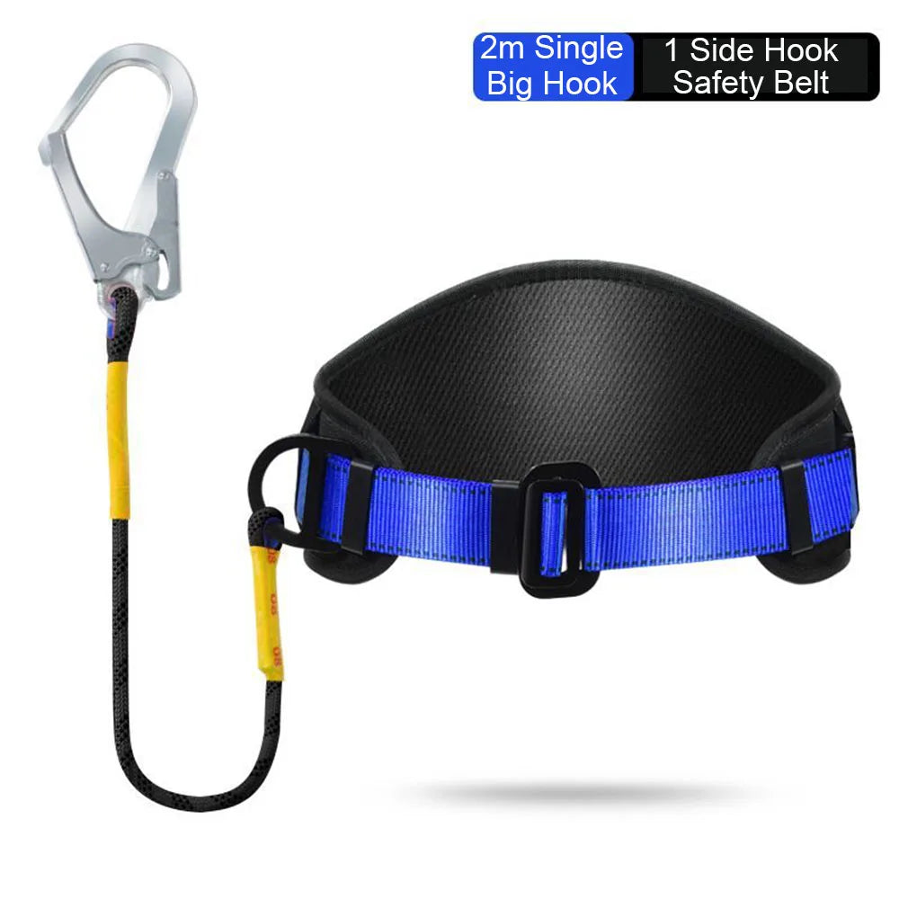 High-altitude Work Safety Belt Single Waist Work Harness Safety Rope Outdoor Climbing Training Electrician Protective Equipment