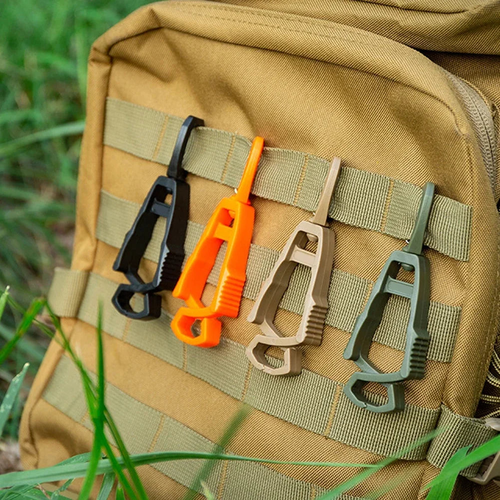 1pc Outdoor Gloves Clip Hanger Multi-purpose Anti-drop Hook Work Gloves Holder Water Bottle Keys Safety Clamp Camping Tools