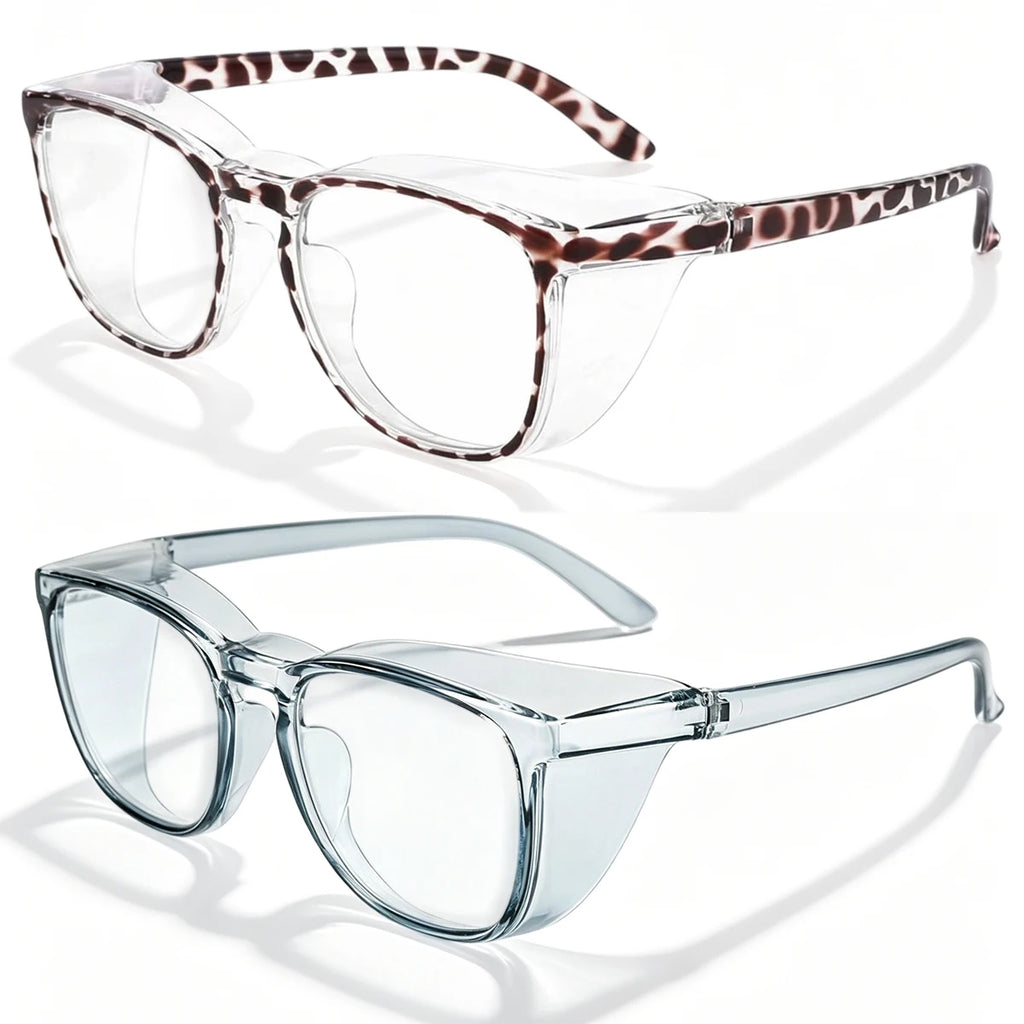 Stylish Safety Glasses Goggles, ANSI Z87+ Anti Fog Safety Goggles Blue Light Blocking Protective Eyewear for Nurses HM9