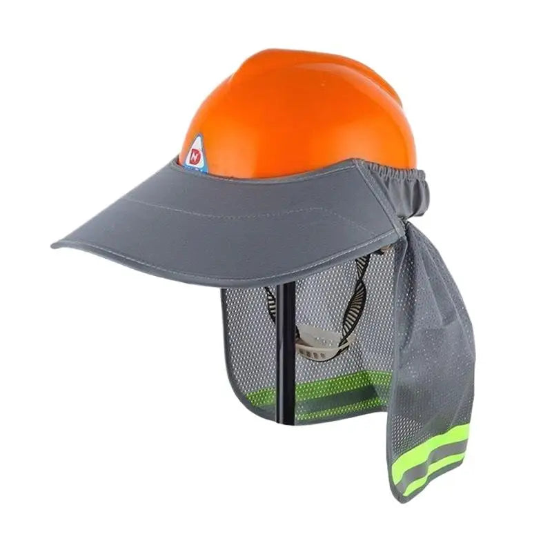 Summer Sun Shade Safety Hard Hat Neck Shield Helmets Reflective Hat Brim Reflective Cap Cover For Construction Workers