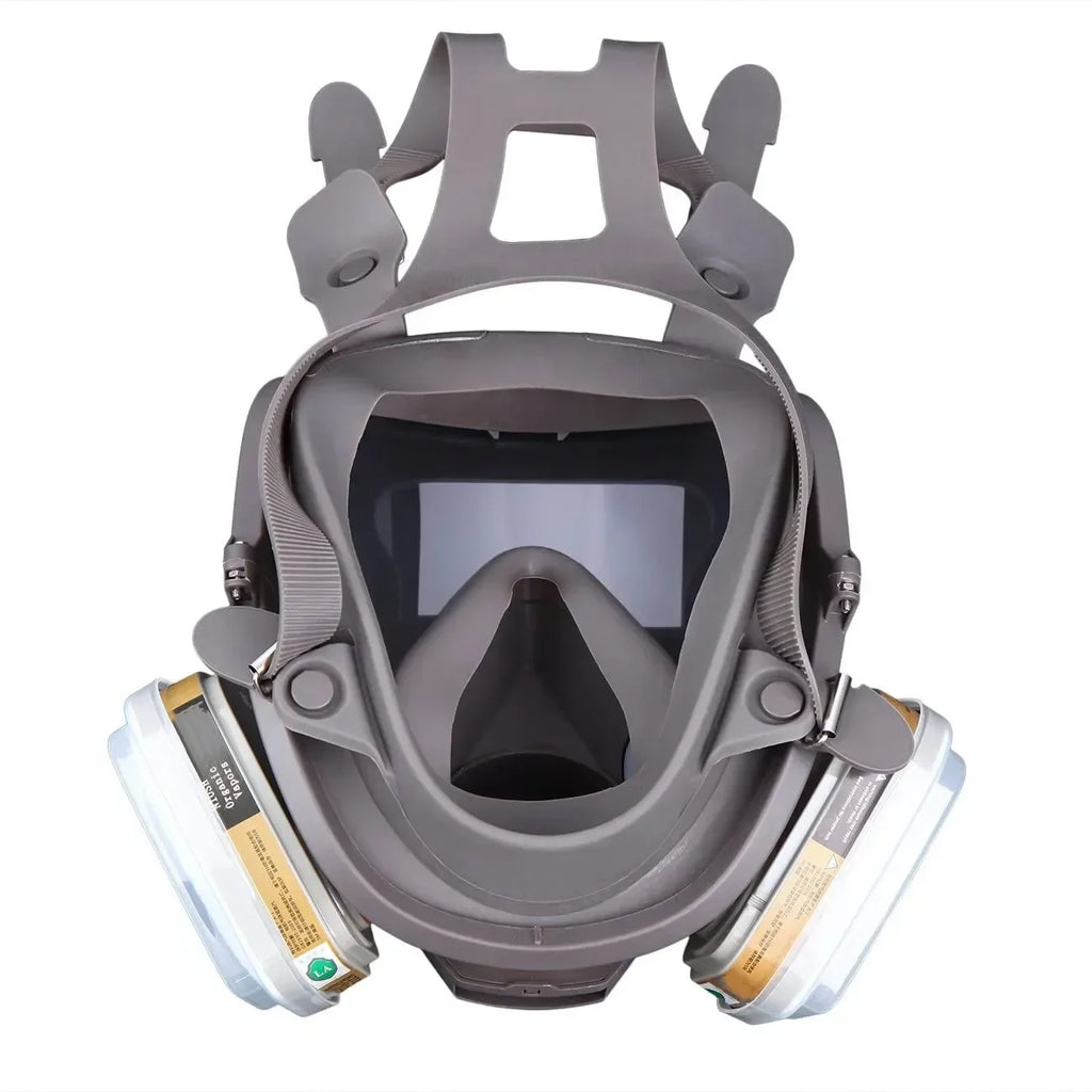 3M 6800 Gas Dust Mask Full Face Respirator Original 6898 PC HD Anti Fog Washable Replacement Screen Headband Chemical Protection