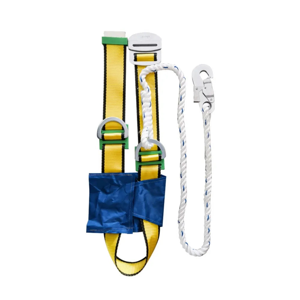 Professional Grade Outdoor Safety Belt Quick-Connect Buckle Adjustable Safety Rope Fall Prevention Rope Hook Safety Harness