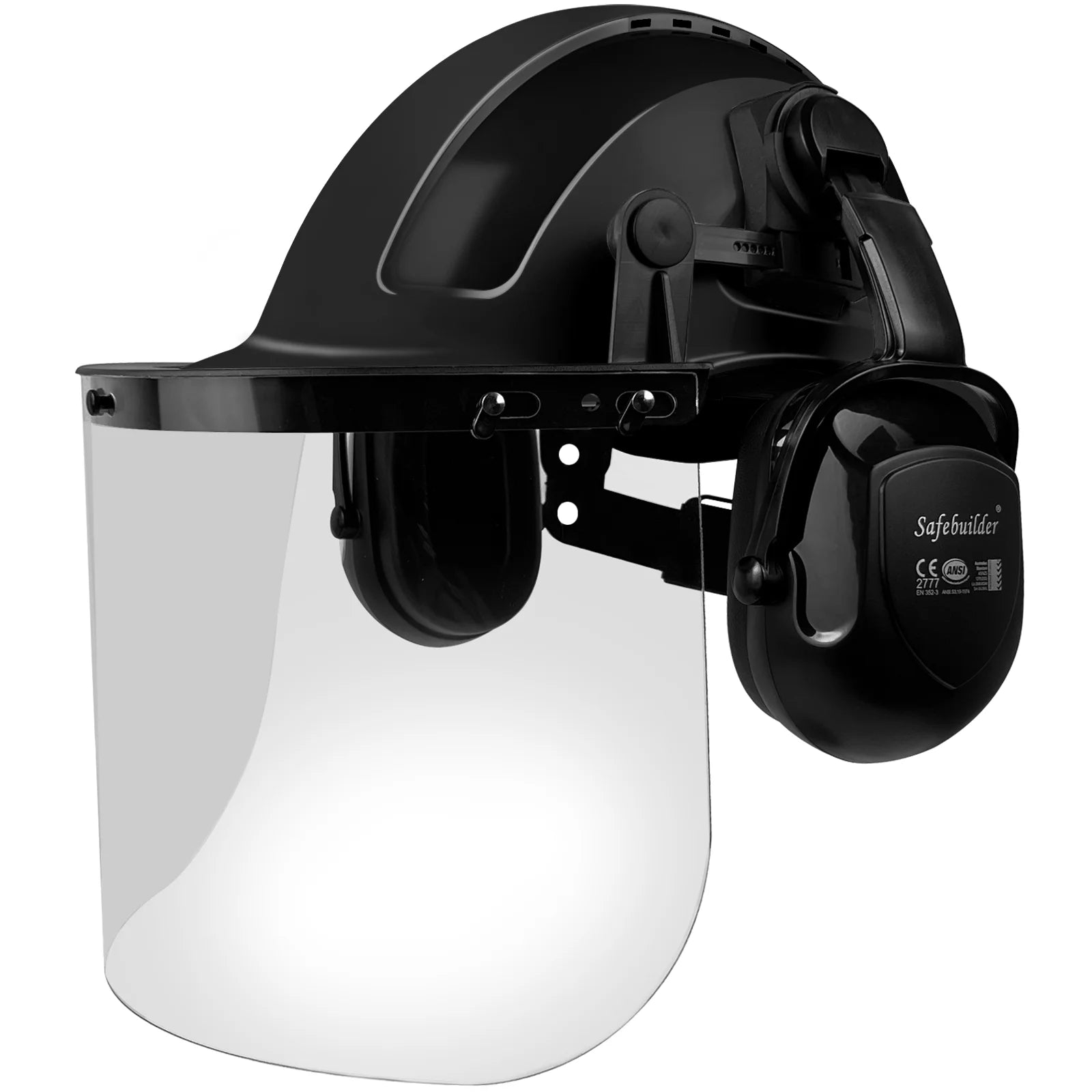 ANSI Forestry Safety Helmet 3 in 1 Chainsaw Arborist Helmet with Face Shield & Ear Muffs Hearing Protection Forestry Hard Hats