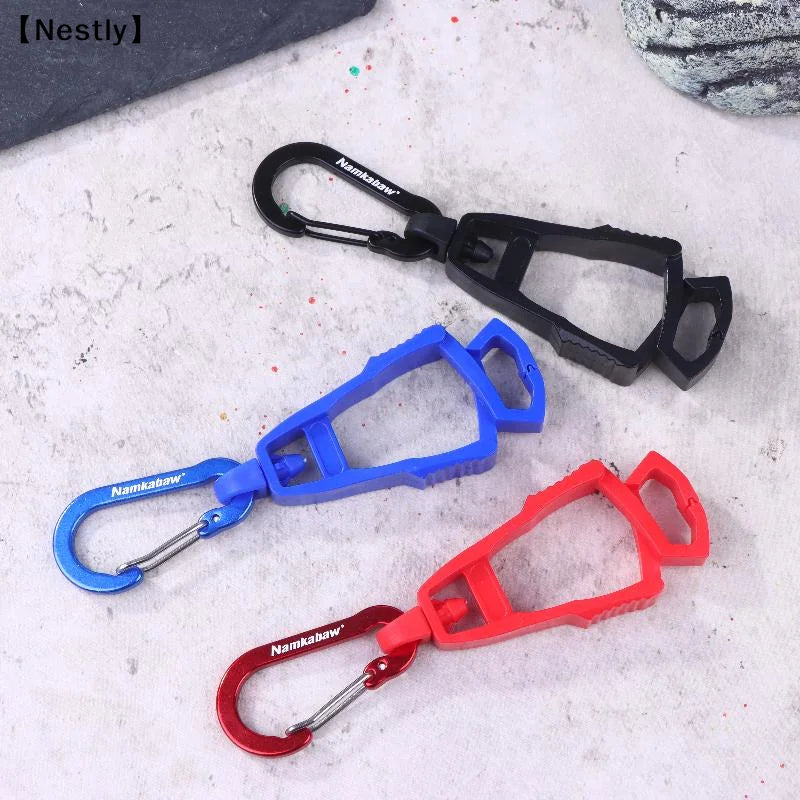 1Pc Outdoor Glove Clip Multi-purpose Anti-drop Hook Work Gloves Holder Clip Keys Safety Clamp Camping Tools〔Nest〕
