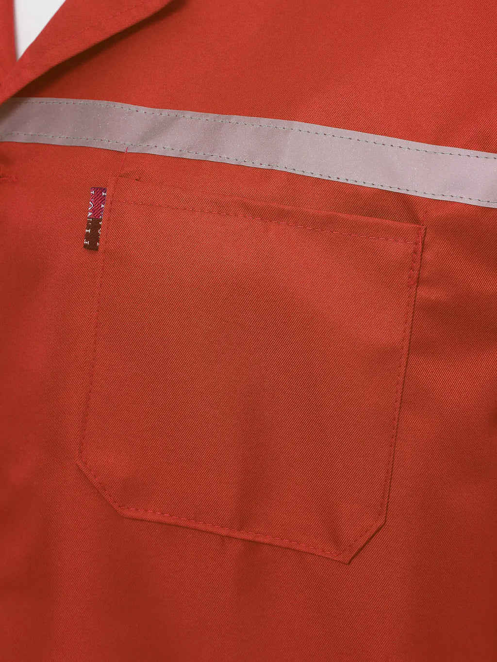 Mens Womens Factory Workshop Uniform Long Sleeve Pockets Button-up Coverall Reflective Strips Long Workwear Wear-resistant Coat