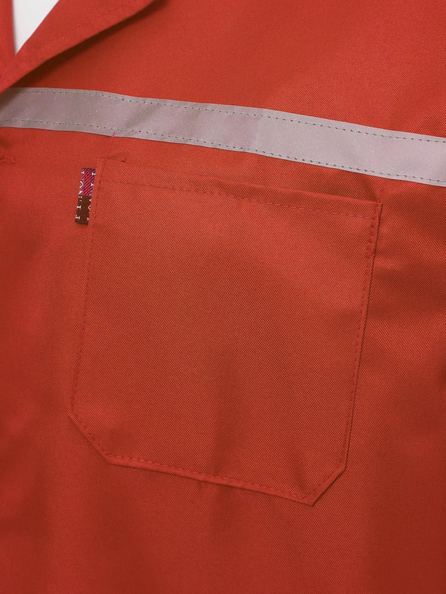 Mens Womens Factory Workshop Uniform Long Sleeve Pockets Button-up Coverall Reflective Strips Long Workwear Wear-resistant Coat