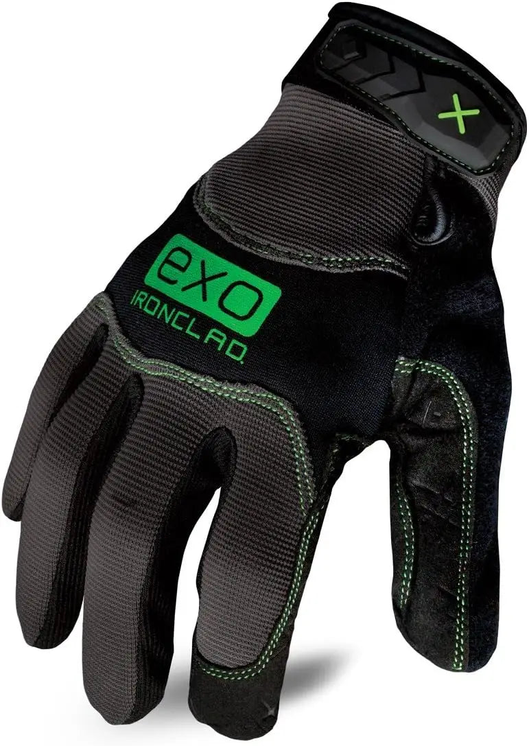 Water-Resistant Work Gloves, Black/Grey, Durable Protection for Tough Jobs