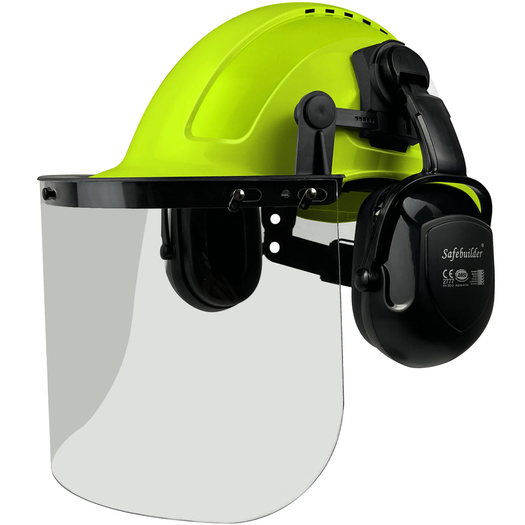 3 in 1 Industrial Forestry Safety Helmet Earmuffs Chainsaw Arborist Logging Hard Hat Goggles CE Construction Working Hard Cap