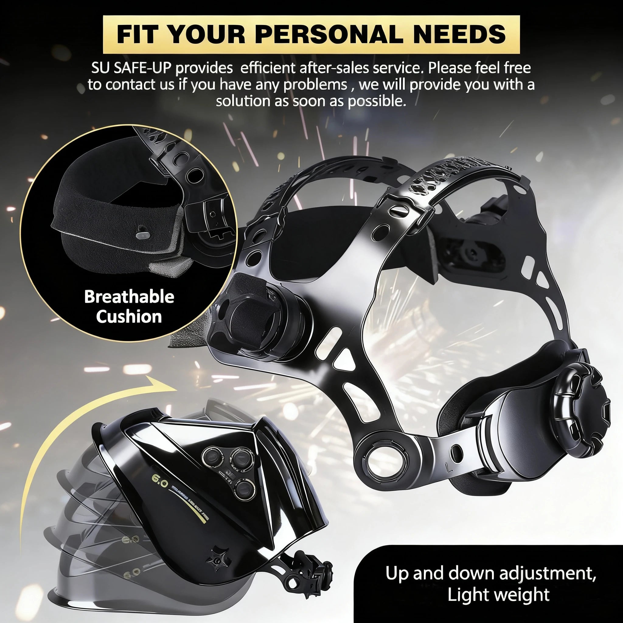 CE Welding Mask Auto Darkening Welding Helmet Large View 3.93"×3.81" True Color 4 Sensors for MIG TIG Welder Machine 1/1/1/1