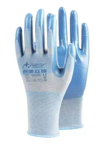 12 Pairs HighQuality Waterproof and Oil Resistant Industrial Work Gloves Gardening Gloves Stab Resistant Labor Protection Gloves