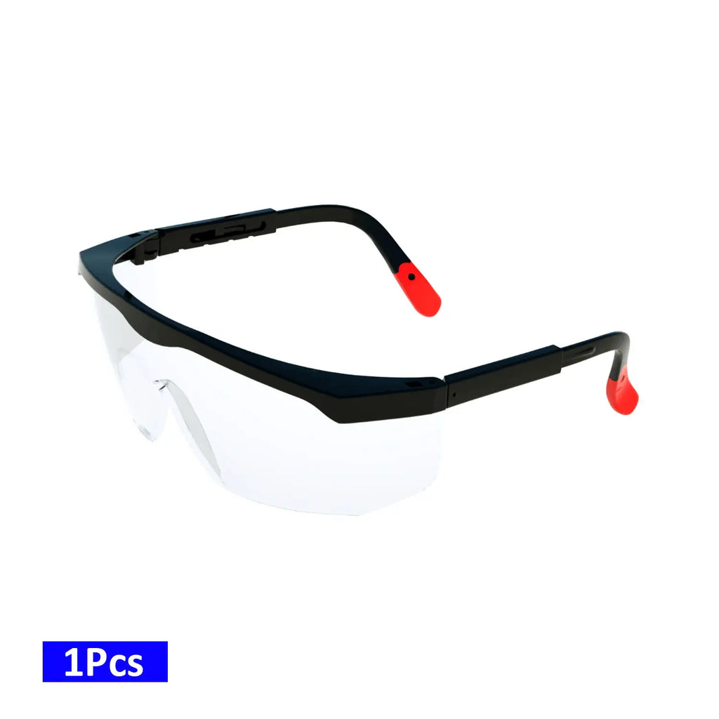 Safety Glasses Dustproof EN166 Ansi Z87 Prescription Goggles Fashion Eyewear Anti Fog Clear Spectacles Rubber Leg Eye Protection