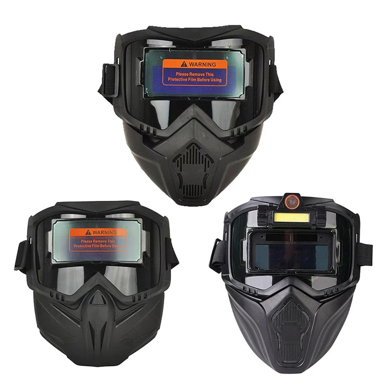 Auto Darkening Welding Helmet Welder Protector Helmet Detachable Welding Mask Head-mounted Breathable Welding Protector Helmet