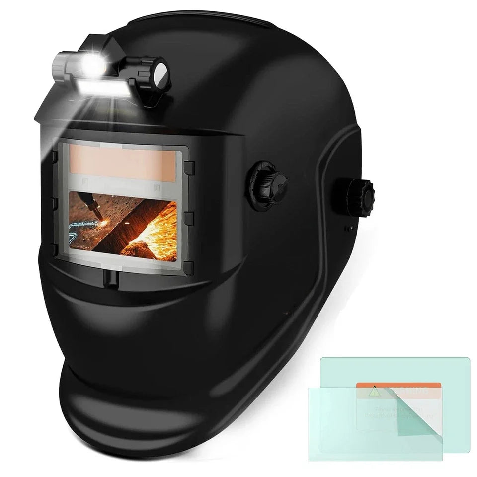 Welding Helmet Solar True Color Auto Darkening Welder Mask Adjustment Large View protective helmet For Arc Weld Grind Cut