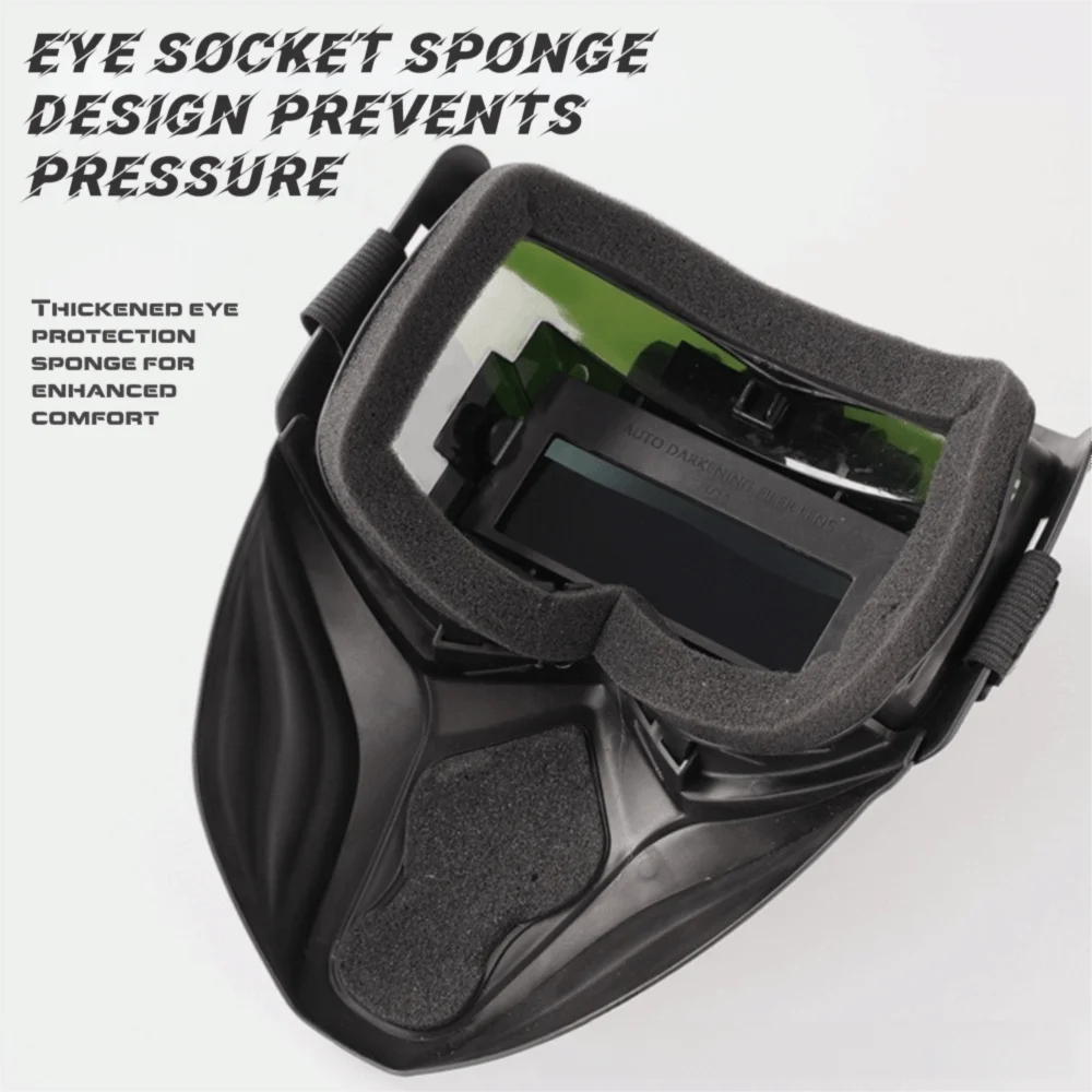 Auto Darkening Auto Darkening Welding Helmet Integrated Type Equipped with Headlights Welding Mask Adjustable Band Split Type