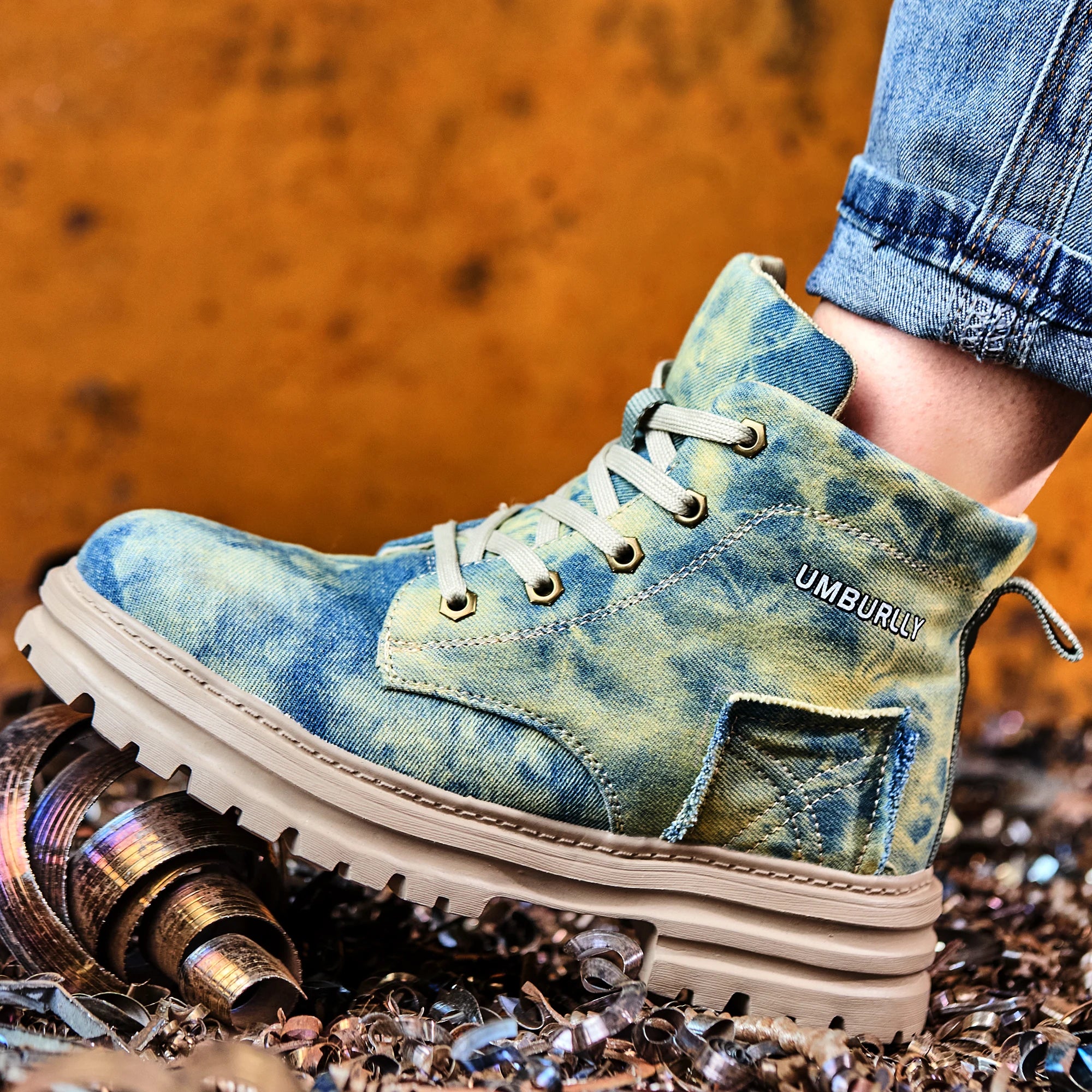 Safety shoes for women - steel-toe protection, puncture-resistant, Kevlar material, mid-calf style, outdoor work boots for women, suitable for factory workshops and warehouses, women's work shoes