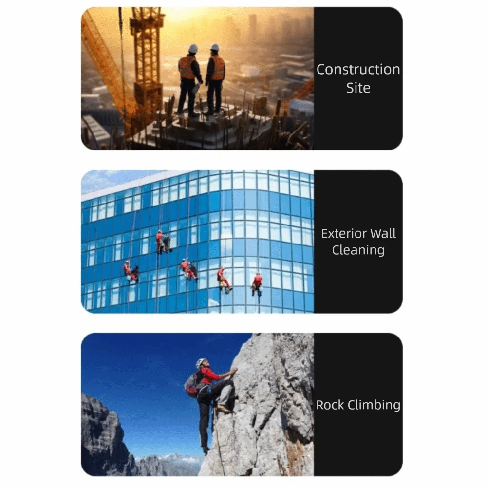 Professional Grade Outdoor Safety Belt Quick-Connect Buckle Adjustable Safety Rope Fall Prevention Rope Hook Safety Harness