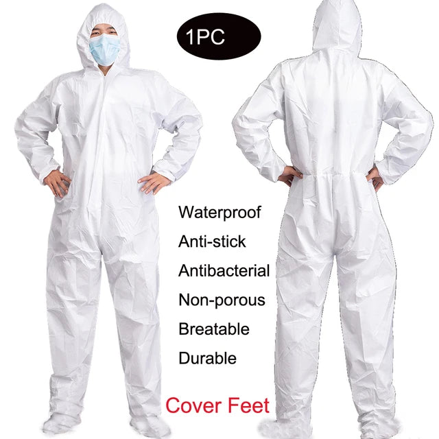 Protective Disposable Waterproof Oil-Resistant Work Safety Clothing Spary Painting Cover All Protection Clothes Overall Suit