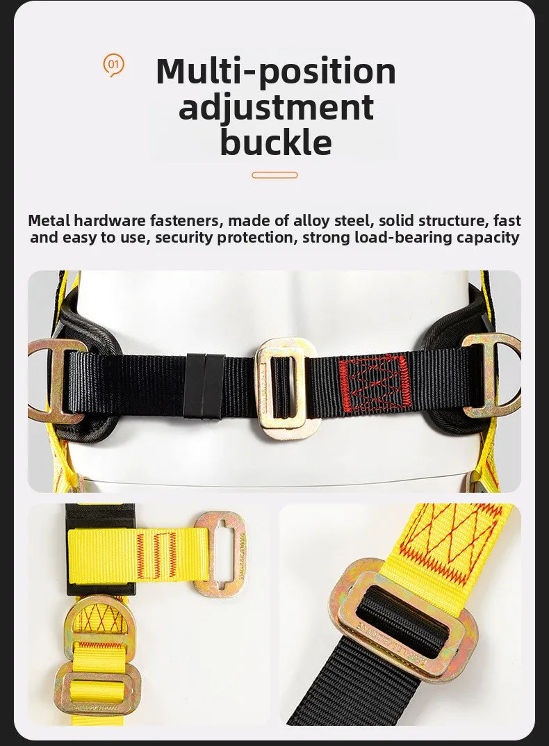 Aerial Work Safety Belt Full Body Five Point Harness Safety Rope for Outdoor Climbing Training Construction Protection Equipment