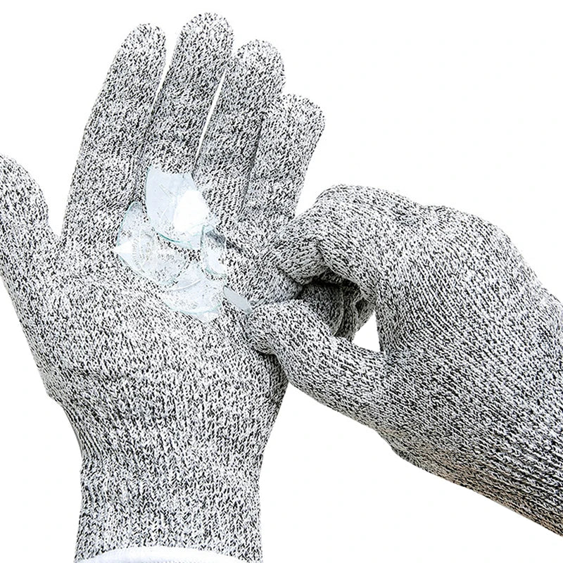 New Anti- Anti-cut Glass Cutting Gloves HPPE Level 5 Safety Anti Cut Gloves High-strength Industry Gardening Multi-Purpose
