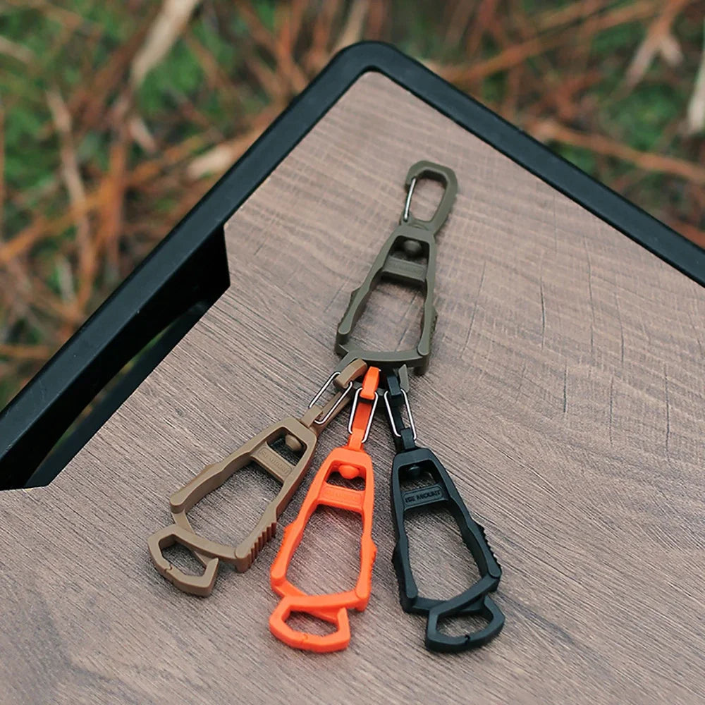1PC Outdoor Glove Clip Hanger Multi-purpose Anti-drop Hook Clip Holder Plastic Protective Work Gloves Safety Clamp Camping Tools