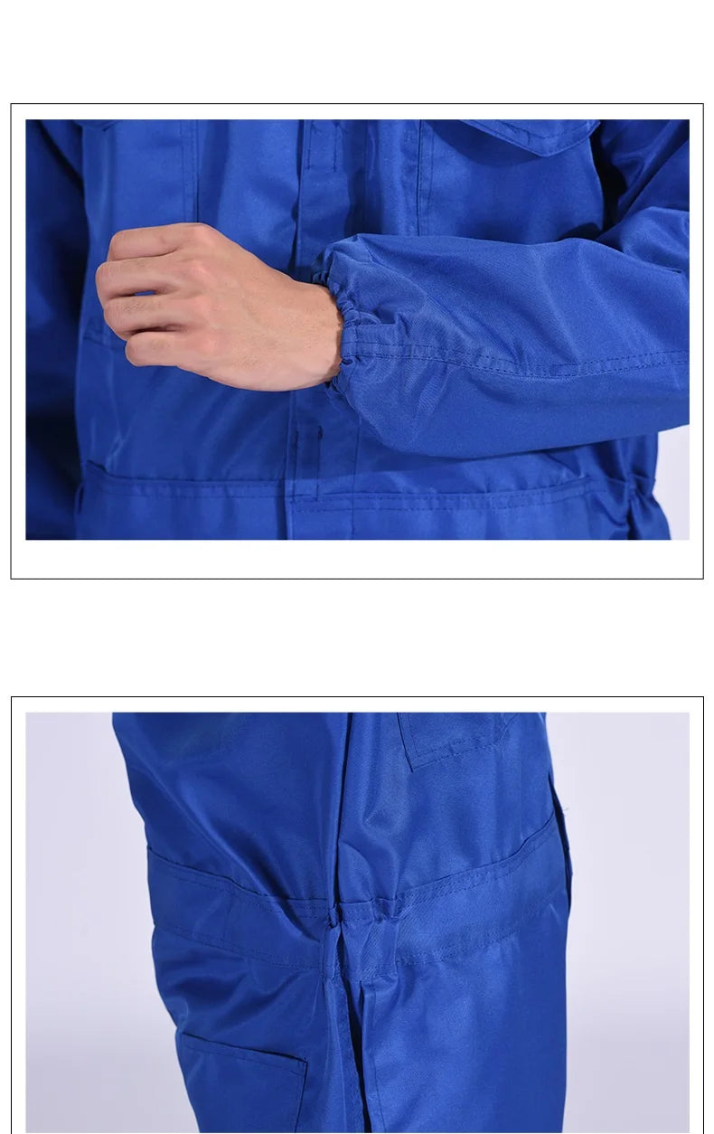 Reflective safety work overall Hi VIS painter working jumpsuit auto repairman mechanical labor coverall warehouse staff coverall