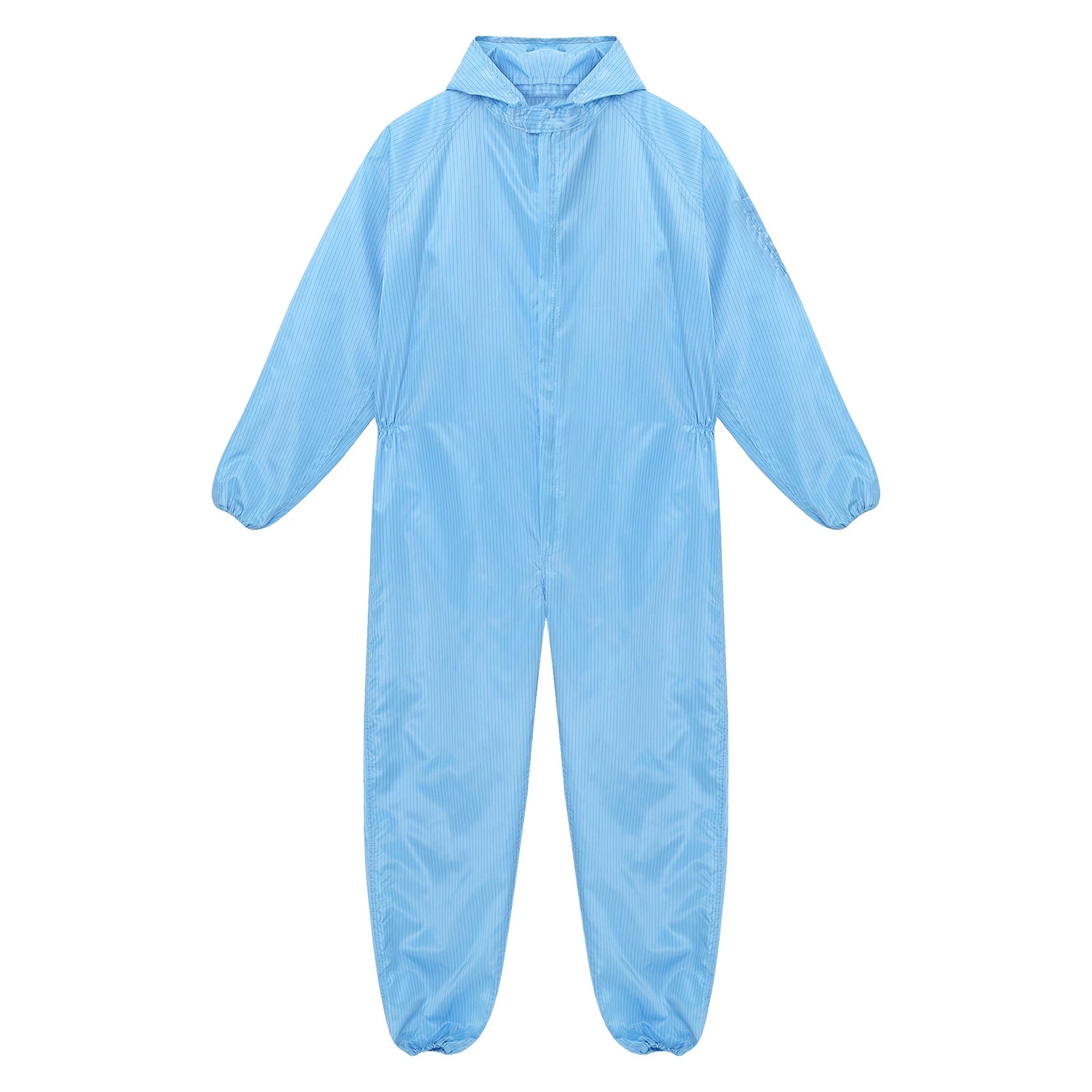 Adult Anti-Static Hooded Coverall Workshop Uniform Long Sleeve Zipper Dust-proof Overalls Jumpsuit for Lab Worker Spray Paint
