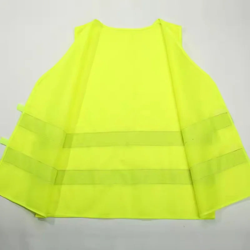 High Visibility Yellow Traffic Safety Reflective Vest Outdoor for Car Use Ideal for Running Cycling and Outdoor Sports 360Degree