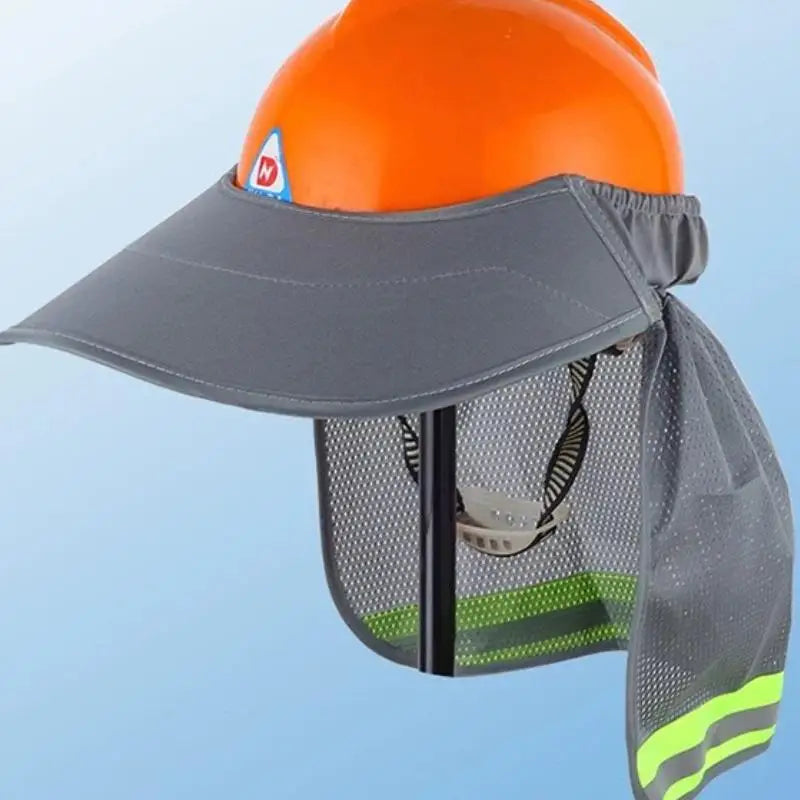 Summer Sun Shade Safety Hard Hat Neck Shield Helmets Reflective Hat Brim Reflective Cap Cover For Construction Workers