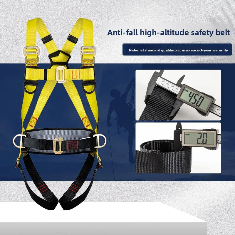Aerial Work Safety Belt Full Body Five Point Harness Safety Rope for Outdoor Climbing Training Construction Protection Equipment