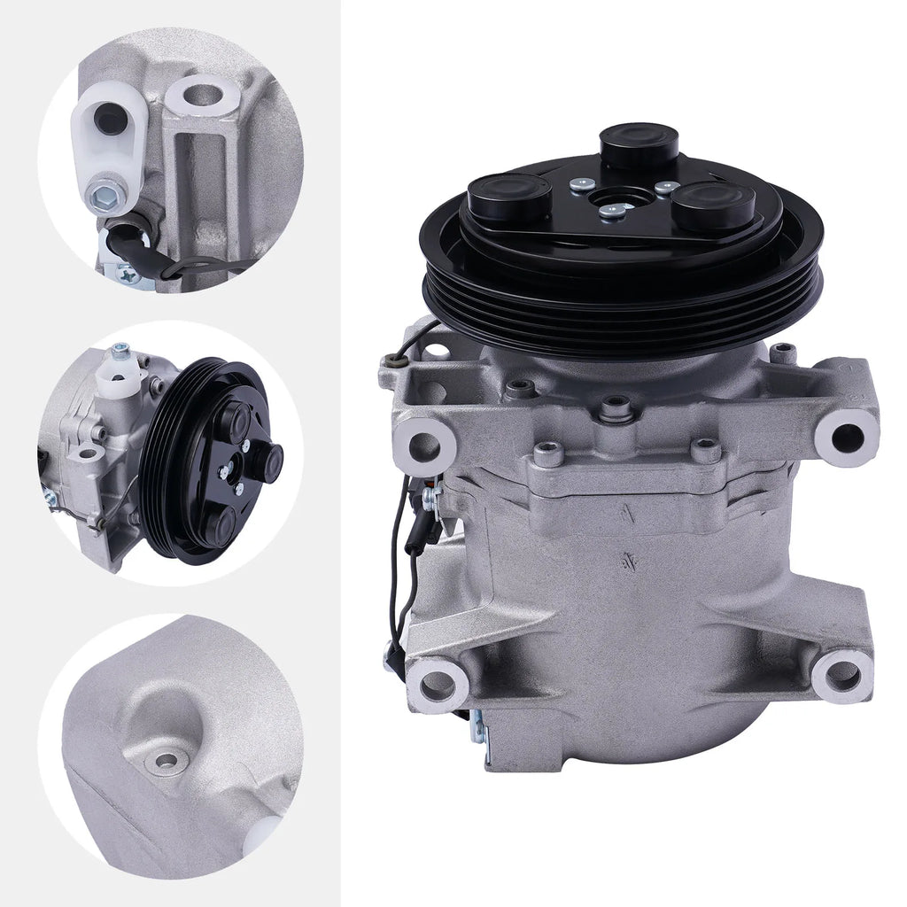 A/C Compressor With Clutch CO 10386C, Replacement for 99-04 Nissan Frontier 3.3L & 00-04 Xterra 3.3L, 12V