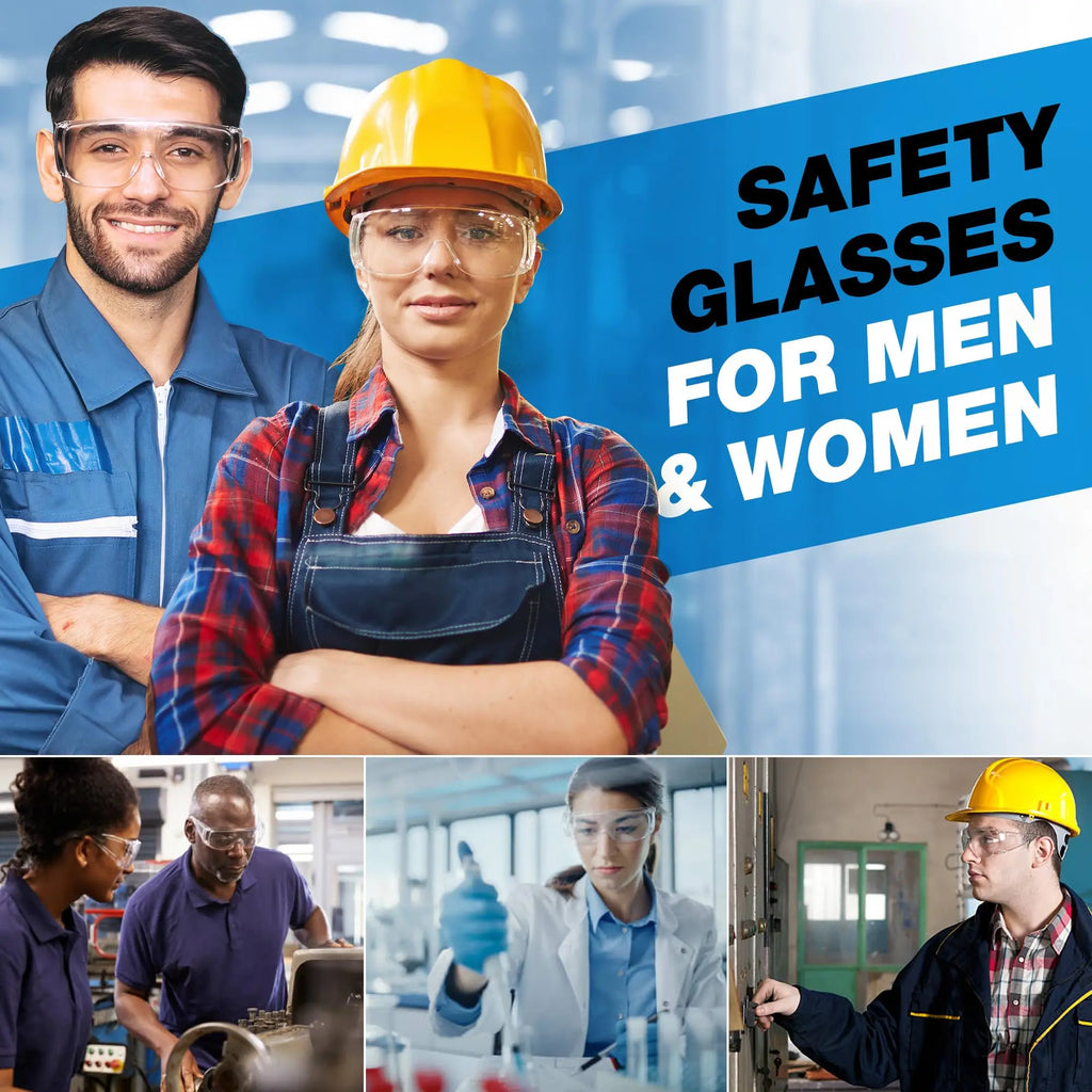 Safety Glasses For Men & Women | Ansi Z87 Safety Glasses For Shooting Lab Goggles For Safety | Safety Goggles - 1 Pack Clear