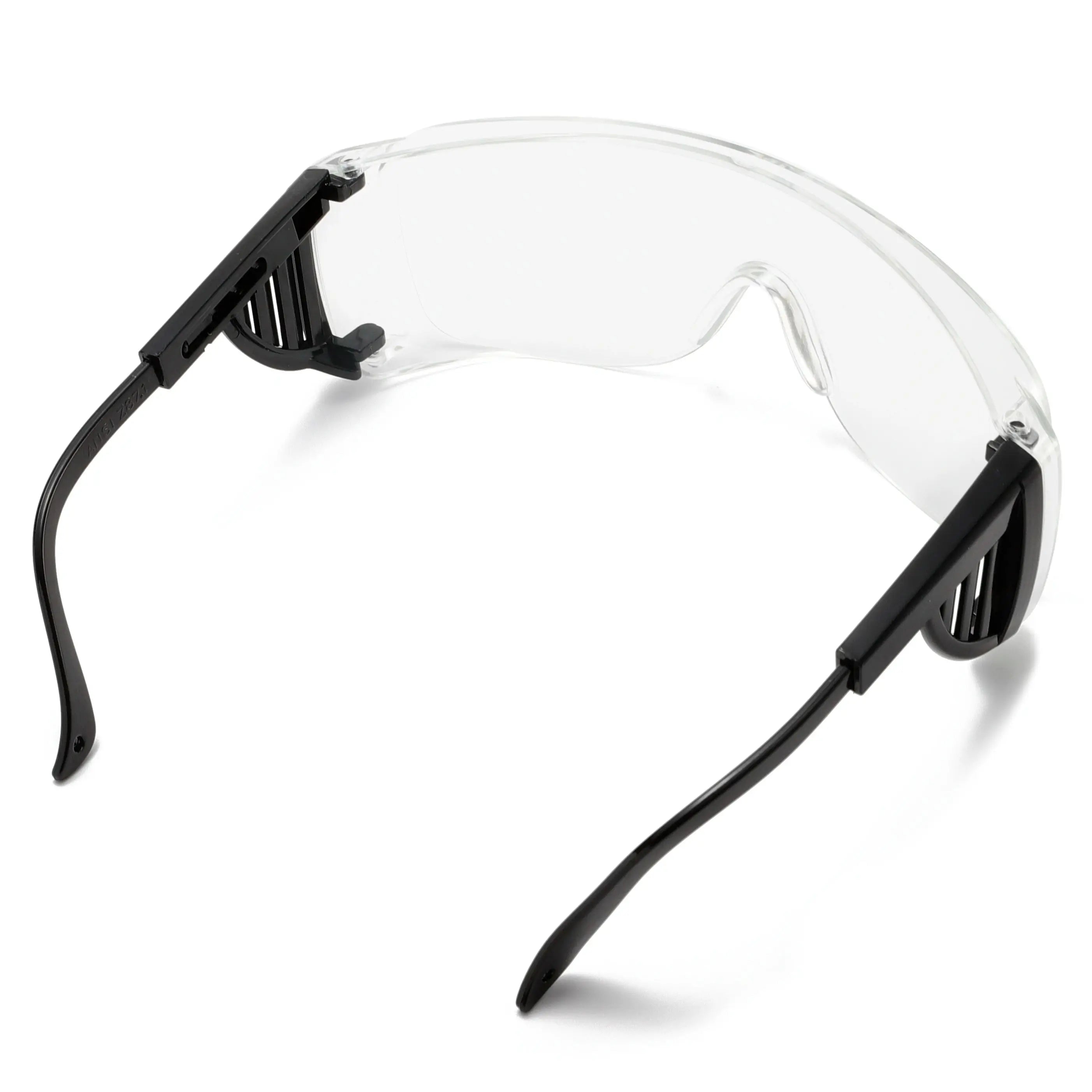 Wrap-Around Safety Glasses for Men & Women, Anti-Dust Anti-UV Industrial Work Goggles for Shooting, Cycling, Lab Use