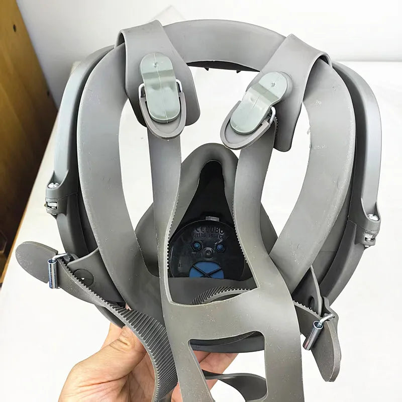 6800 Large View Gas Mask Full Facepiece Respirator Painting Spraying Silicone Mask