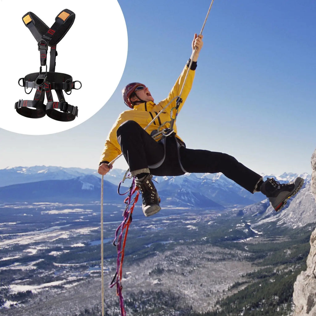 Climbing Harness Adjustable Fall Protection Harness Detachable Fall Harness For Men Tree Climbing Gear Safety Hunting