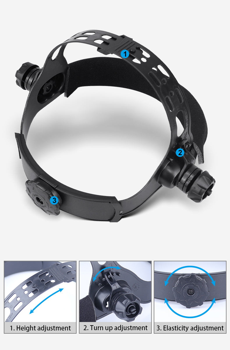 Welding Helmet Automatic Dimming Welding Mask Large View True Color Auto Darkening Welding Facemask for Arc mask weld goggles