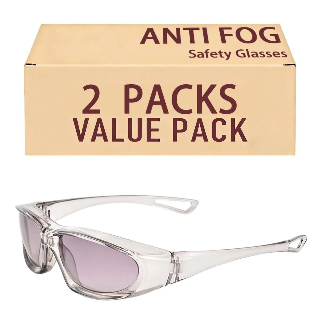 Anti-Fog Safety Glasses for Men and Women, ANSI Z87.1 Scratch Proof Eye Goggles with UV Protection HM4