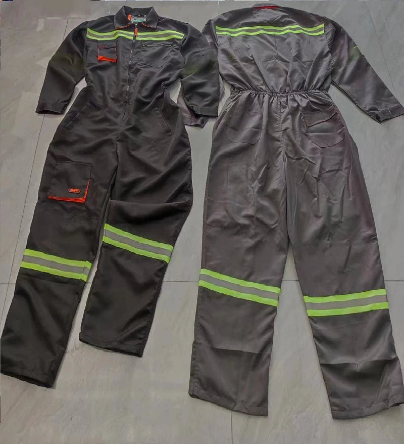 Work Overall Tooling Uniforms Men Hi Vis Safety Working Coverall Welding Suit Car Repair Workshop Jumpsuit Mechanic Work Clothes