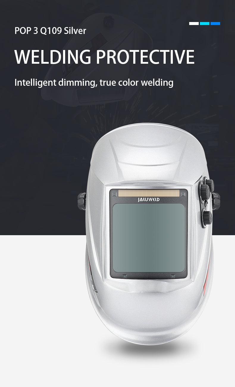 Welding Helmet Automatic Dimming Welding Mask Large View True Color Auto Darkening Welding Facemask for Arc mask weld goggles