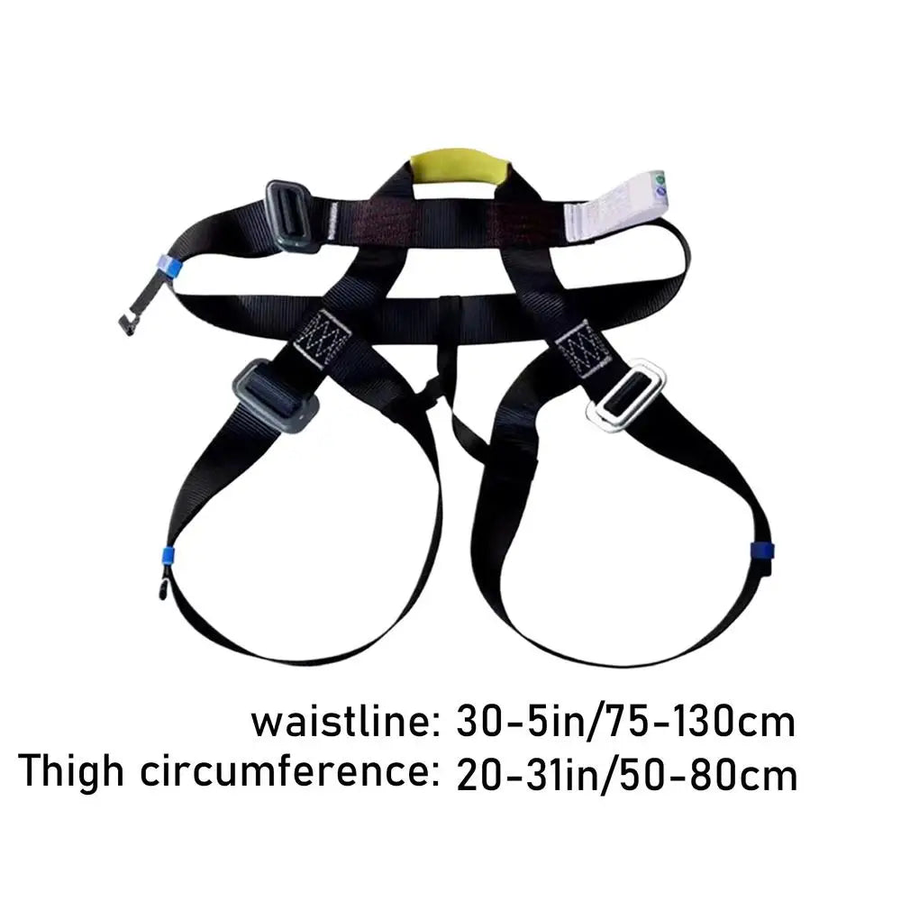 Climbing Harness Half Body Safety Belt Rappelling Equip Climbing Gear Thick Comfortable Men Mountaineering Harness for Roofing