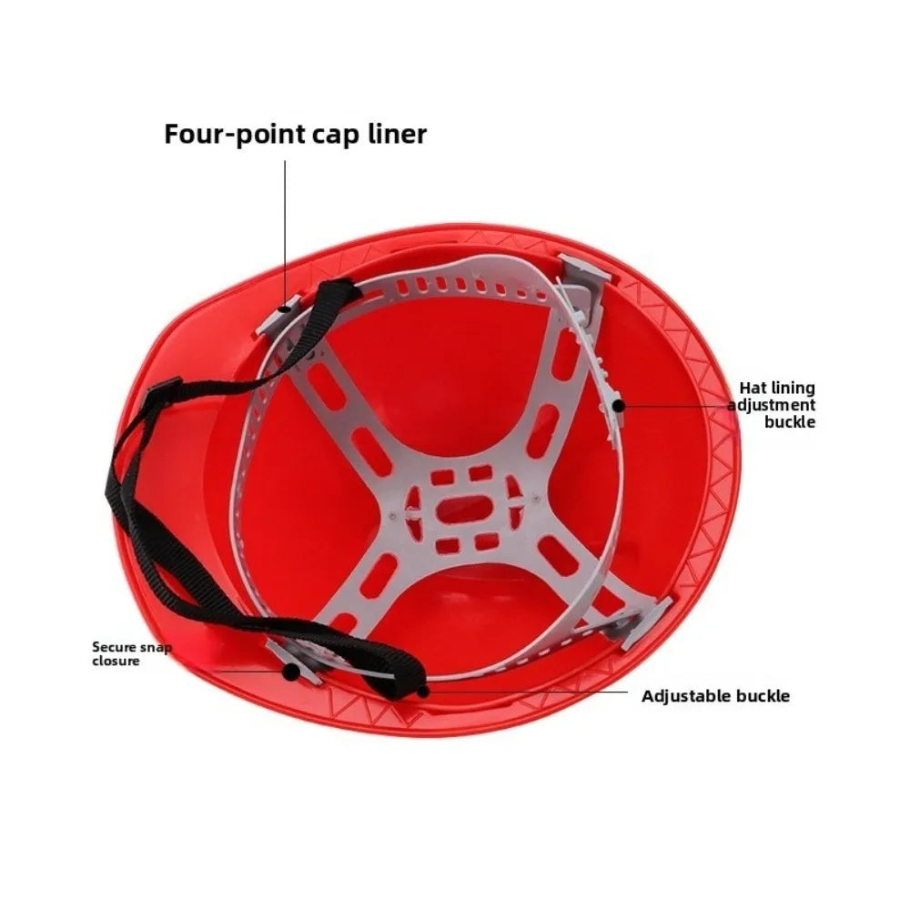 Heavy Duty Hard Hat‌ Anti Smash Protective Construction Labor Protection Adjustable Cushioned Safety Helmet Safety Equipment
