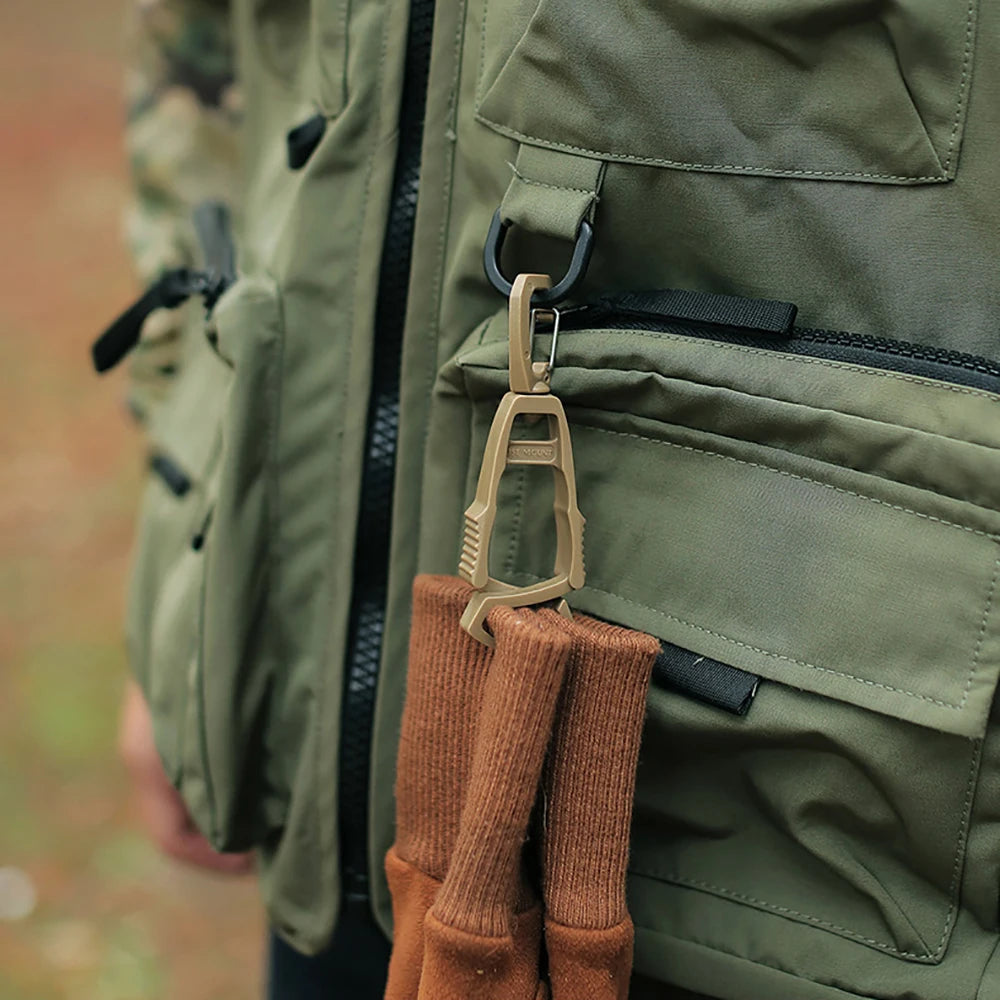 1PC Outdoor Glove Clip Hanger Multi-purpose Anti-drop Hook Clip Holder Plastic Protective Work Gloves Safety Clamp Camping Tools