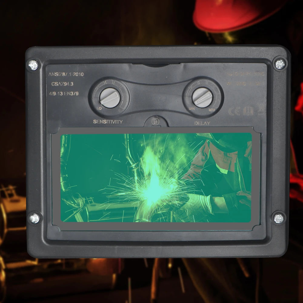 Welder Mask Auto Darkening Large View True Color Lens Solar Power Welding Mask Welding Helmet For Arc Weld Grind Cut