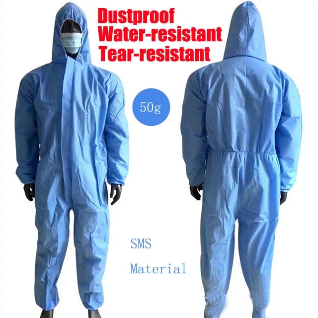 Protective Work Safety Suit Disposable Waterproof Oil-Resistant Clothing Spary Painting Cover All Protection Clothes Coverall