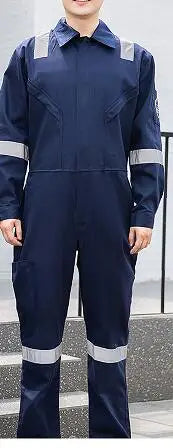 High Temperature Resistant Uniform Anti-static Flame Resistant Coveralls Hi Vis Safe Clothing Cotton Work Overall Welding Suit