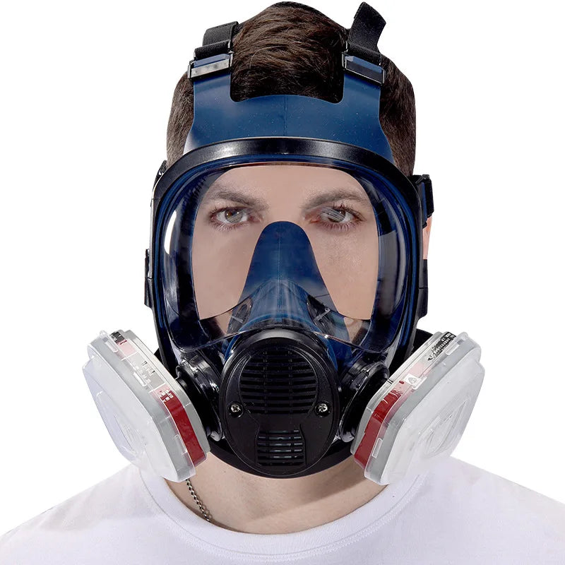Reusable A8 Full Face Respirator Mask with 3# Filter - Ideal for Painting, Graffiti & Industrial Work