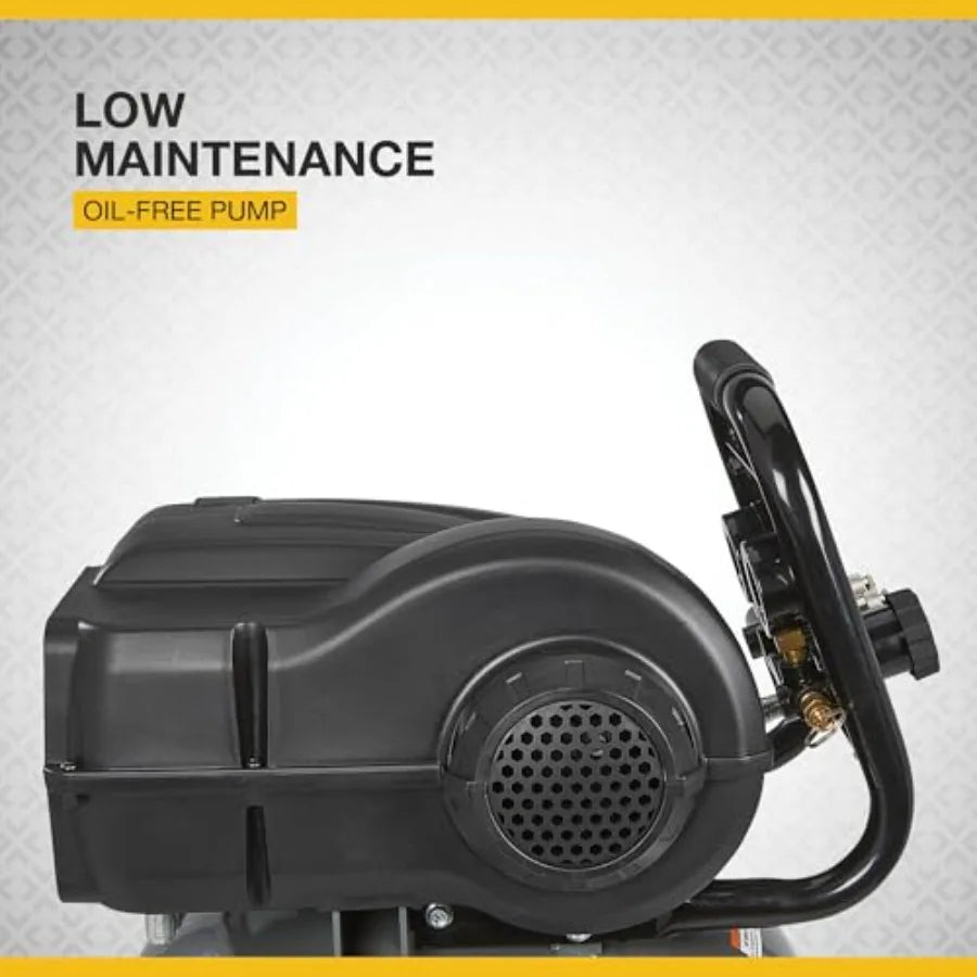 20-Gallon Air Compressor 2 HP 120 Volts 175 PSI Metal Gray High-Pressure Efficient Portable Tool