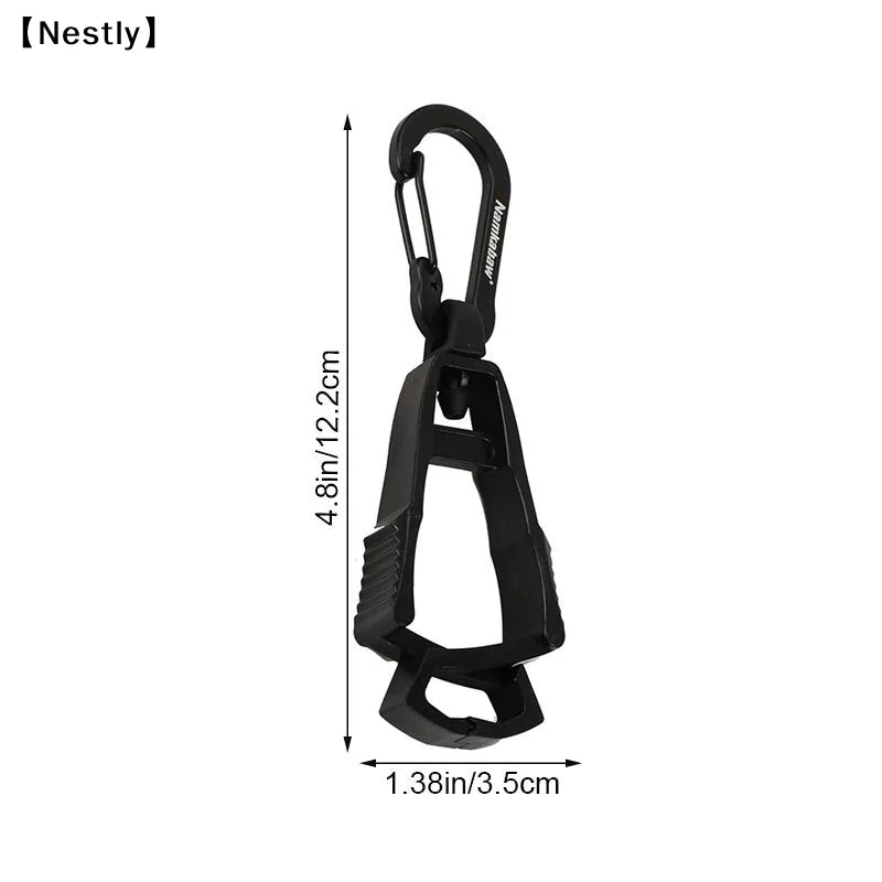 1Pc Outdoor Glove Clip Multi-purpose Anti-drop Hook Work Gloves Holder Clip Keys Safety Clamp Camping Tools〔Nest〕
