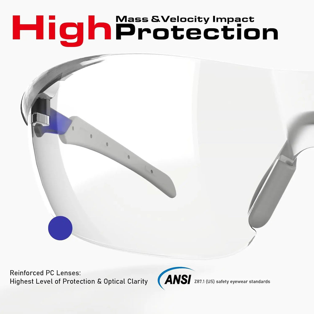Classic Pickleball Safety Glasses – Fit-Enhanced ANSI Z87.1, Anti-Fog, UV & Impact Resistant Eyewear