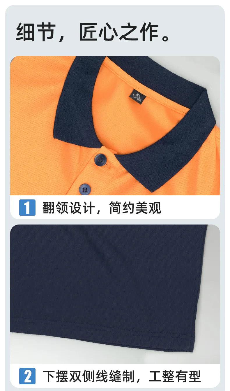 Hi Vis safety work clothes polo shirt safety Cargo pants work trousers Mechanic's repairman Working Shirt with trousers Coverall